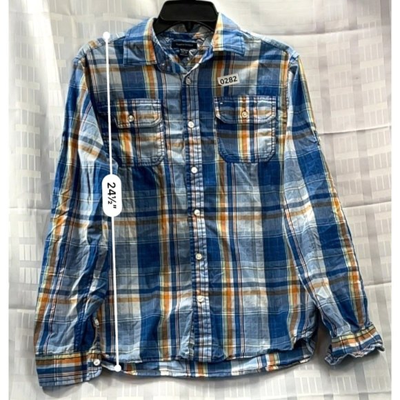 TOMMY HILFIGER, MEN SHIRT, long sleeve, SIZE XL (16-18), MULTICOLOR - Picture 5 of 9